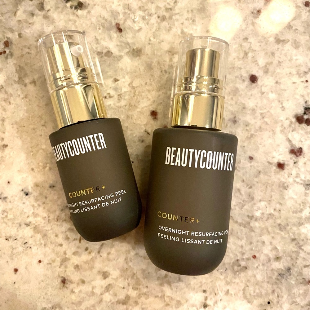 Beautycounter counter + overnight resurfacing peel